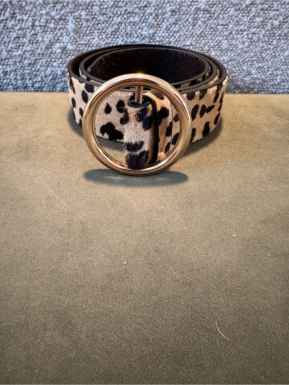 Anthropologie belt leopard